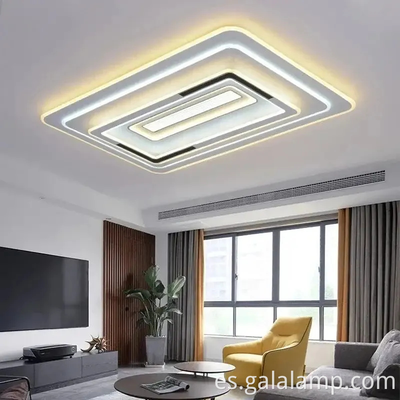 Elegante luz de techo de cristal para iluminación casera de espectro completo